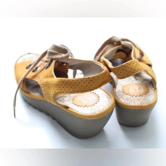 Fly London laced up wedge sandals - Picture 8 of 14